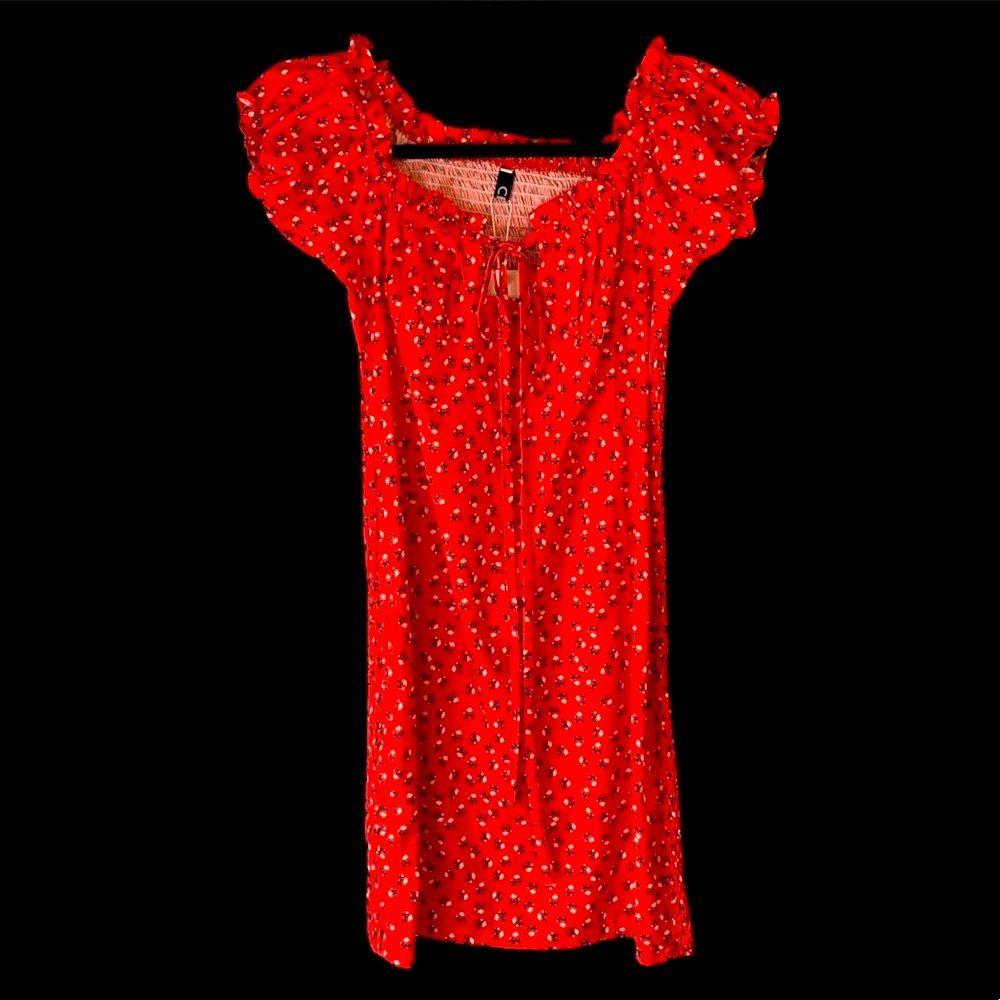CBR Floral Print Ruffle Mini Dress